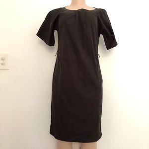 Lafayette 148 Short Sleeve black zipper dress